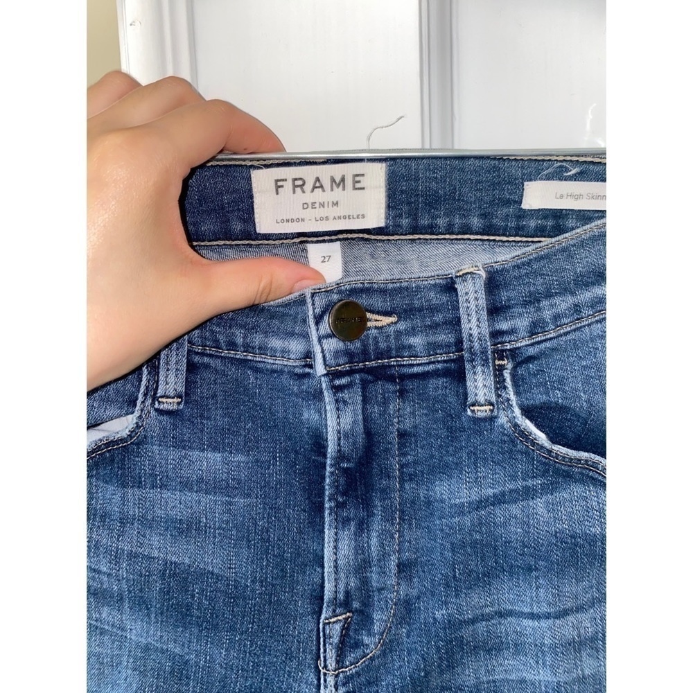 Frame Denim Mid Rise Le High Skinny Seeley - Picture 4 of 5